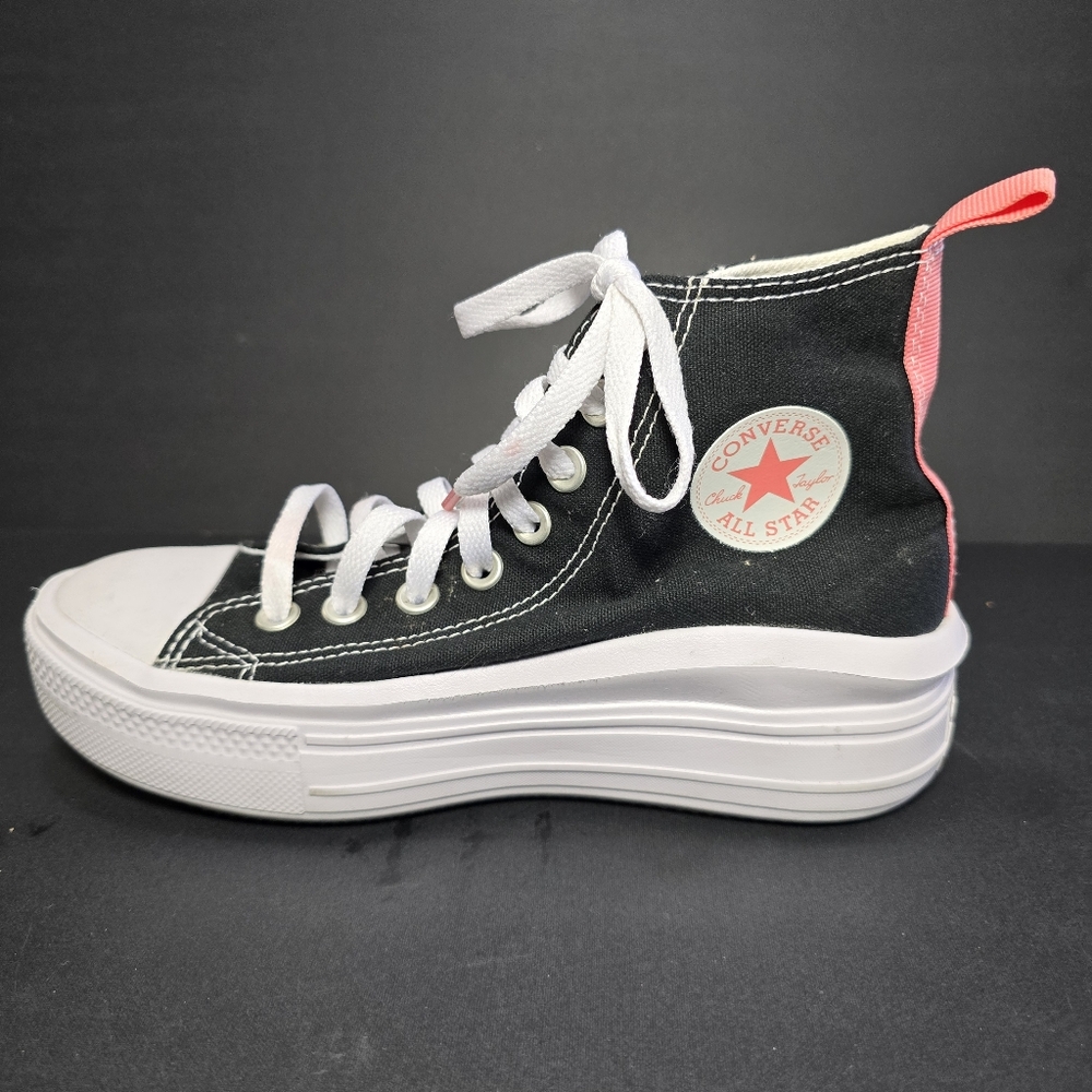 Chuck Taylor All Star Move Platform Canvas, Black, Pink salt, white. - Picture 16 of 16